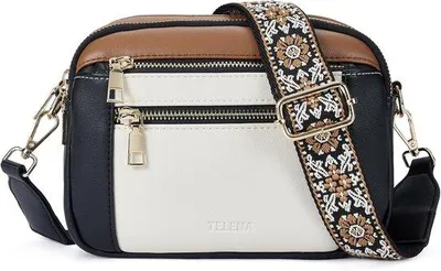 Productafbeelding van Dames Schoudertas van Polyurethanleer - Crossbody en Kleine Tas met 2 Riemen