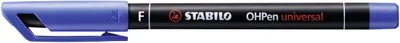 Image de Stylo pour film - STABILO OHPen universal - permanent fin - stylo individuel - bleu