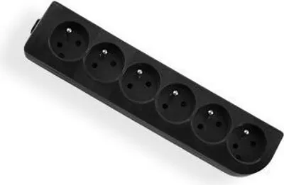 Produktbild von Elgotech GN-60-2 6-fach Verlängerungskabel mit Erdung, schwarz