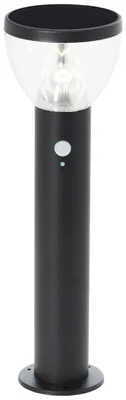Obrázek produktu pro Venkovní svorkovnice - BRILLIANT - TULIP - LED a solární - Detektor pohybu - Nerezová ocel a plast - 4 W - Černá