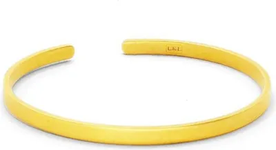 Produktbild von Damen Armreif, offen, in mattgoldfarbenem Finish, mit schlankem Banddesign