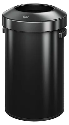Produktbild von EKO - Urban Abfalleimer 60 Liter - Stainless Steel   - Schwarz