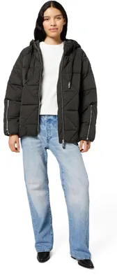 Immagine prodotto di Giacca imbottita con cappuccio da donna Replay, colore nero (098), taglia XXS