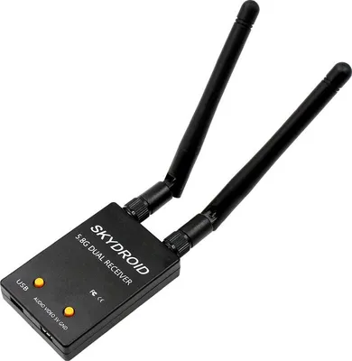 Obrázok produktu pre SKYDROLID UVC Dual Antenna Control Receiver OTG 5.8G 150CH Full Channel FPV W/Audio pre Android Smartphone black