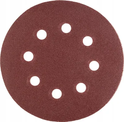 Image de Papier abrasif en rouleau, 8 trous, 125 mm, P180, 10 pièces, Polax