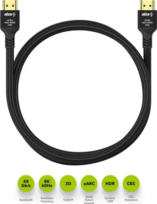 Obrázek produktu pro AlzaPower AluCore Premium HDMI 2.1 High Speed 8K 1m schwarz