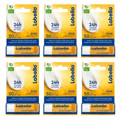Productafbeelding van Lippenbalsem met zonnebescherming SPF 50, waterbestendig, 6 x 4,8 g