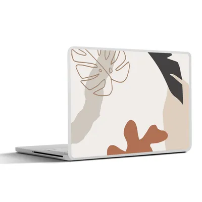 Produktbild von MuchoWow® Laptop Aufkleber Sticker Cover Sommer - Blätter - Weiß 32.5x23.5 cm - Sticker für Laptop - Selbstklebend