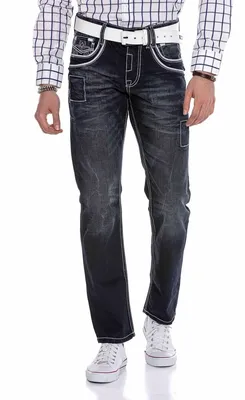 Produktbild von CD324 Herren bequeme Jeans mit besonderen Ziernähten
