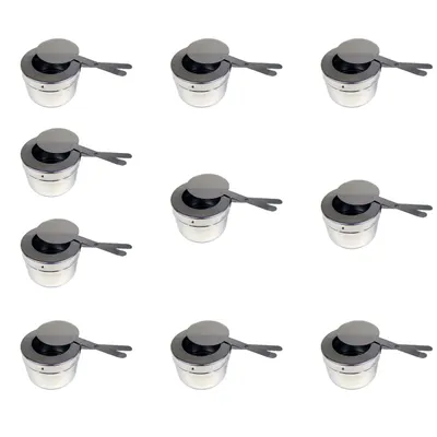 Produktbild von 10x Brennpastebehälter Brennpaste Behälter mit Deckel für Chafing Dish
