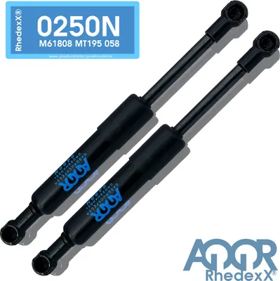 Produktbild von 2er Gasdruckfeder Ersatz LIFT-O-MAT 250N -NV Gasdruckdämpfer Kesseböhmer mit Aufnahme aus Metall Schwarz