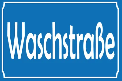 Produktbild von vianmo Blechschild 30x40 cm Waschstraße
