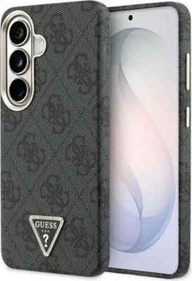 Immagine prodotto di Custodia GUESS compatibile con SAMSUNG S26 GUHMS26SP4GTDGMK (logo triangolare 4G compatibile con MagSafe) nera