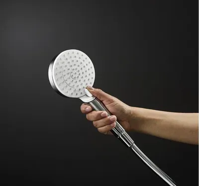 Produktbild von hansgrohe Crometta Vario EcoSmart Handbrause 6 l/min weiß/chrom, 1 Stk.