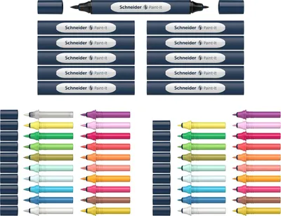 Immagine prodotto di Schneider ML04010902 Schneider Paint-It 040 52 pezzi pennelli-pennarelli colori assortiti
