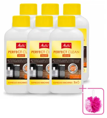 Produktbild von 6 x Melitta Perfect Clean Melksystemreiniger für Kaffeevollautomaten 250 ml - Sparpackung - 6 Stücke
