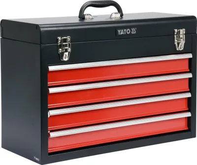 Produktbild von YATO Werkzeugkoffer Werkzeugkiste Werkzeugbox Werkstattkoffer mit 4 Schubladen