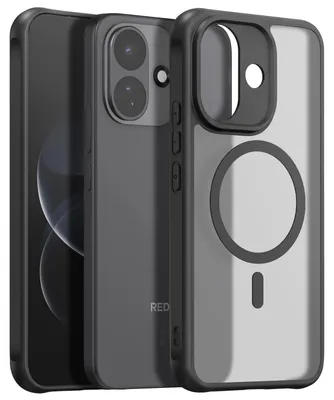 Obrázok produktu pre Avizar, puzdro MagSafe pre Redmi Note 17 Pro, matný povrch, oleofóbna úprava, čierna/priehľadná, tmavomodrá
