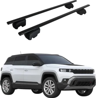 Produktbild von Dachträger Grundtäger für Jeep Compass III J4U ab 2026 75kg Metall Schwarz 2 tlg