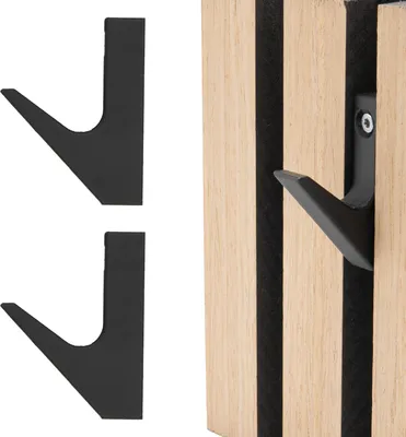 Produktbild von 2x Garderobenhaken für Akustikpaneele Kleiderhaken Halter Wandhaken Haken Universal