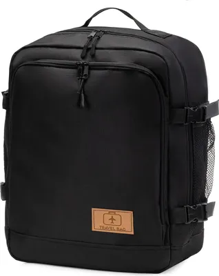 Obrázok produktu pre Letecká príručná batožina, batoh pre Ryanair, 40 x 25 x 20 cm, polstrovaný, taška do lietadla, kabelka, cestovná taška, veľkosť kufra, čierna [102]