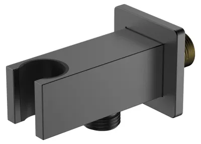 Produktbild von Avapax | Anschlusswinkel - Gun Metal Matt - Messingkonstruktion - Standardgewinde G1/2 - Minimalistisches Design