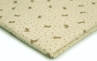 Produktbild von Baumwoll Musselin Stoff mit Aufdruck, Double Gauze, Bowknot 50 x 130 cm