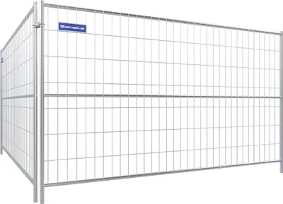 Produktbild von Schake Mobilzaun Protect 2m Höhe mit Mittelstrebe