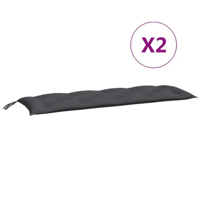 Produktbild von Gartenbank-Auflagen 2 Stk. Anthrazit 150x50x7 cm Oxford-Gewebe