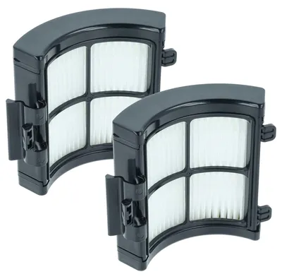 Produktbild von vhbw 2x Staubsaugerfilter Ersatz für für Staubsauger - HEPA-Filter Schwarz Weiß