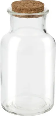 Produktbild von Glasflasche mit Korken 260 ml 6,5x12,5 cm