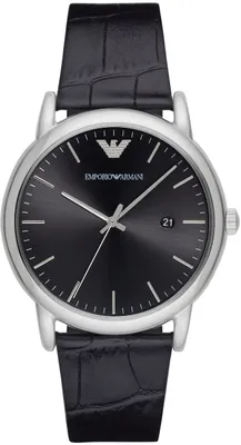 Produktbild von Emporio Armani AR2500 Herren-Armbanduhr, Edelstahl-Gehäuse, Leder-Armband