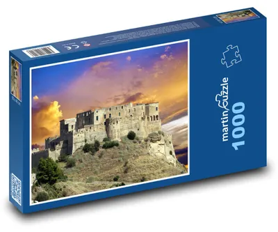 Obrázok produktu pre Puzzle 1000 Hrad na skale pri západe slnka - martinpuzzle