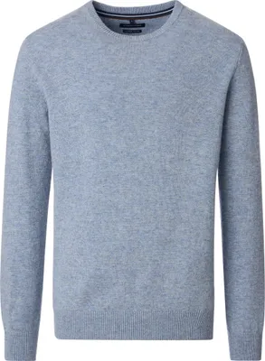 Produktbild von CASAMODA Herren Woll-Pullover Rundhals Regular Lammwollmix Aqua XXL