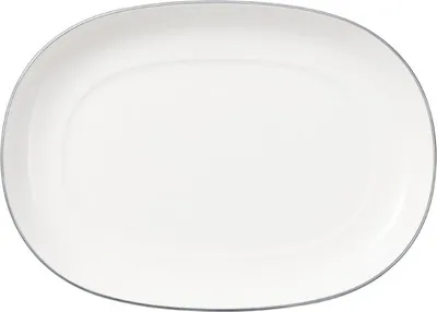 Produktbild von Villeroy & Boch 1046363570, Vorspeisenteller, Oval, Porzellan, Weiß, Anmut, 20 cm