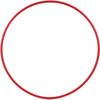 Produktbild von Hula Hoop Rohling, HDPE-16mm, ROT, Durchmesser 100cm