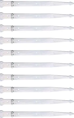 Produktbild von Alberts 845582 Werfgehänge, mit vernietetem Stift, galvanisch verzinkt, dickschichtpassiviert, Band 500 x 45 mm, Scharnier 101 x 63 mm, 10er Set