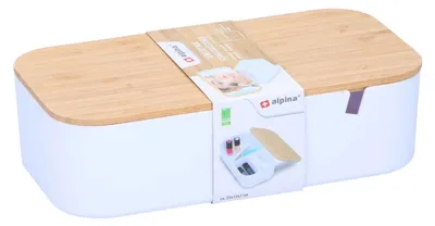 Zdjęcie produktu dla Pudełko organizer na kosmetyki z lusterkiem ALPINA 25x13cm