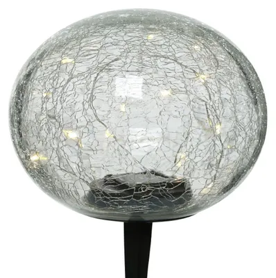 Produktbild von LED Solar Gartenleuchte Solarlampe Crackle Wegeleuchte 15 cm