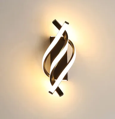 Produktbild von Wandleuchten, LED Wandleuchten, 18W LED Außenwandleuchte, Warmes Licht Innenleuchten, Moderne Flurlampe, Treppenhaus-Licht, Wandbeleuchtung, 3 Lichtquellen