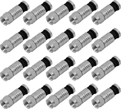 Produktbild von 20x ARLI F-Kompressionsstecker 7 – 7,5 mm – Sat Koaxialstecker wasserdicht für TV & Antenne