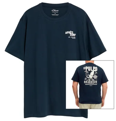 Produktbild von s.Oliver XXL T-Shirt navy maritimer Rückenprint