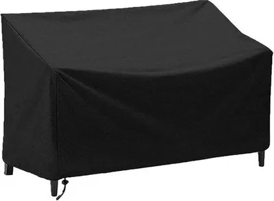 Produktbild von Wasserdichte Gartenbank-Abdeckung - 134x66x89 cm - Wasserdichte Gartenbank-Abdeckung - Gartenbank-Abdeckung - Wasserdicht, Wetterfest, Winterfest - Schwarz