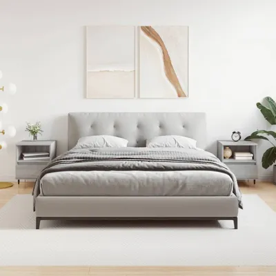 Immagine prodotto di vidaXL Comodini 2 pz. Grigio Sonoma 40x35x50 cm Materiale a base di legno