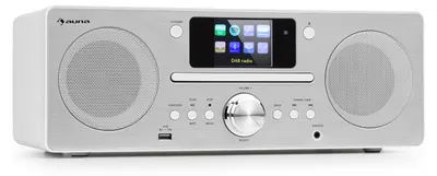 Produktbild von Auna Radio, Tragbares DAB Radio mit CD Player, DAB Plus Radio mit Bluetooth, DAB/DAB+/FM Radio, Küchenradio mit TFT Display, MP3, Streaming, Digitalradio Klein, Radio mit Wecker und Fernbedienung
