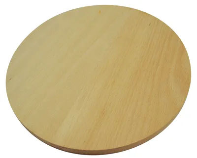 Image de Planche à découper ronde en bois, double face, pour couper la pizza, 30 cm