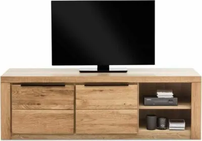 Produktbild von TV-Kommode Greta TV Lowboard in Wildeiche geölt Teilmassiv Breite 160cm