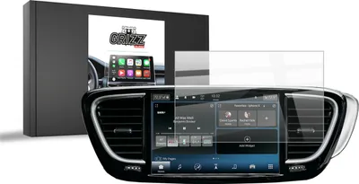 Immagine prodotto di Pellicola protettiva in Vetroceramica per il display dell'auto, compatibile con Chrysler Pacifica (2020-2025), marca Grizz Protector