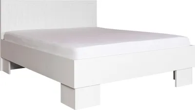 Produktbild von Doppelbett Segnas 17, Farbe: Kiefer Weiß - 160 x 200 (B x L)