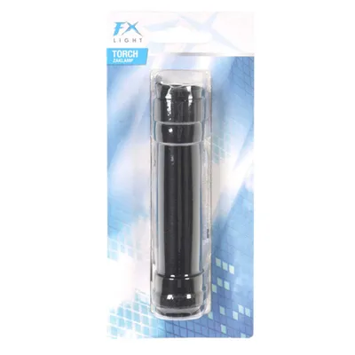 Productafbeelding van Zaklamp zonder batterijen, aluminium, zwart | 6 stuks